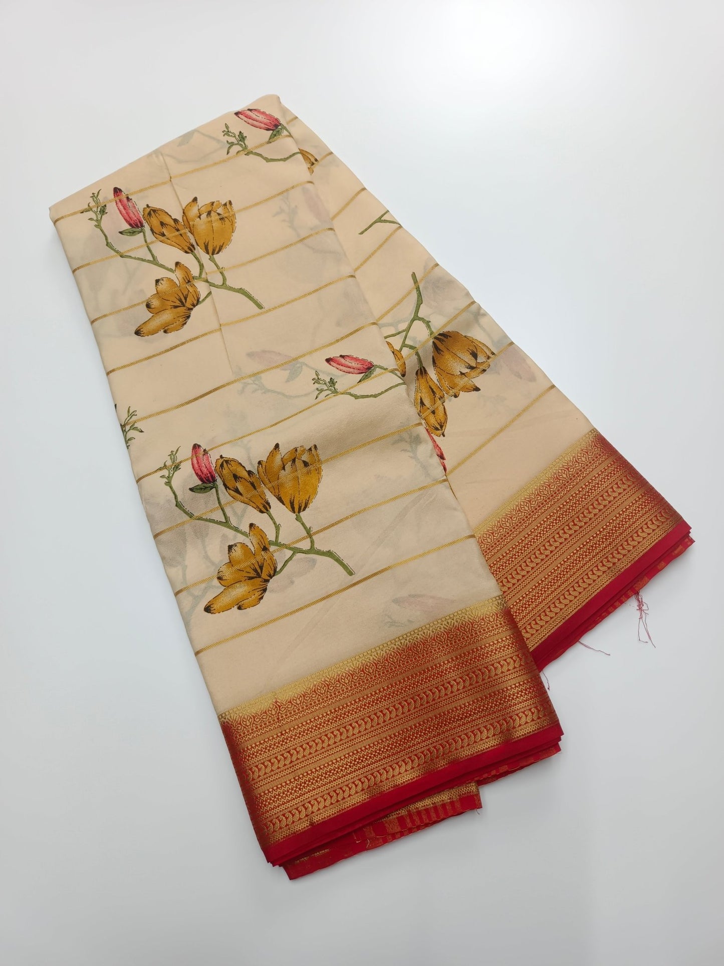 SEMI CREPE SILK SAREE (SPECIAL 20% DISCOUNT) - B S CHANNABASAPPA & SONS