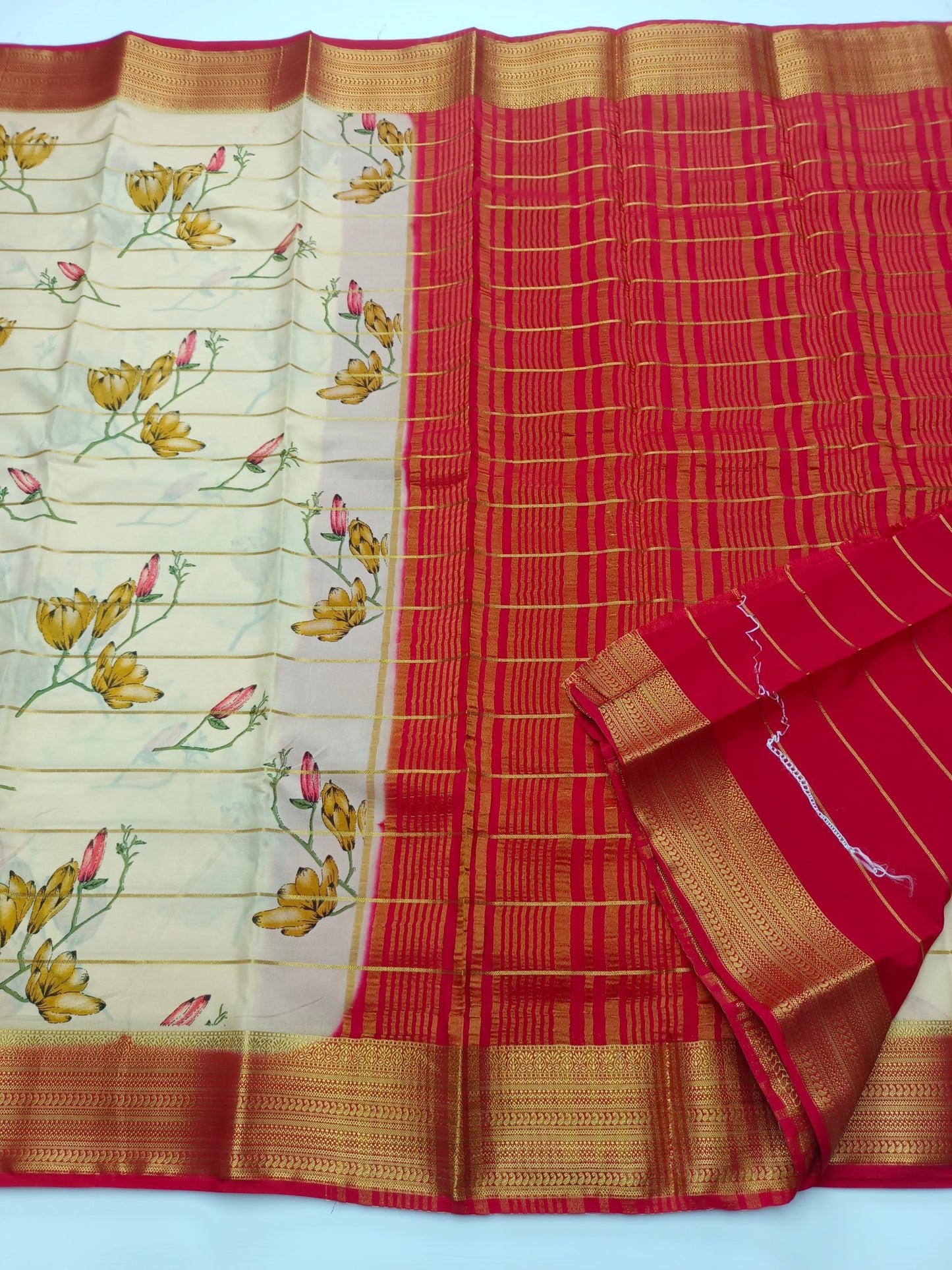 SEMI CREPE SILK SAREE (SPECIAL 20% DISCOUNT) - B S CHANNABASAPPA & SONS