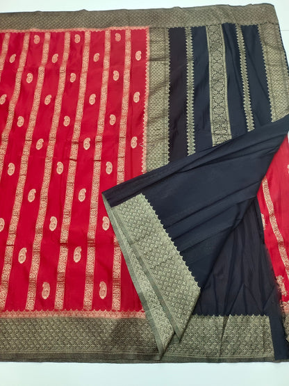 SEMI CREPE SILK SAREE (SPECIAL 20% DISCOUNT) - B S CHANNABASAPPA & SONS