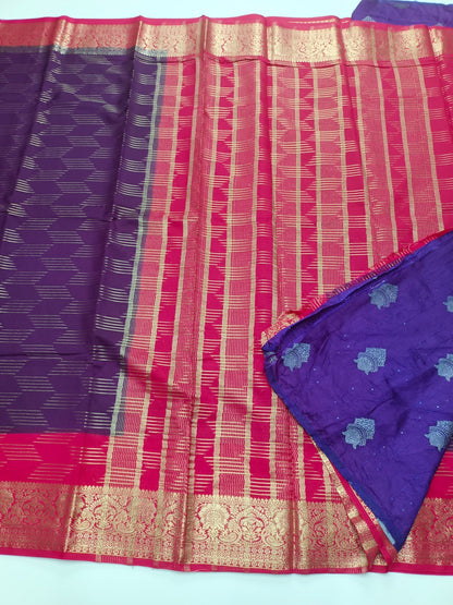 SEMI CREPE SILK SAREE (SPECIAL 20% DISCOUNT) - B S CHANNABASAPPA & SONS