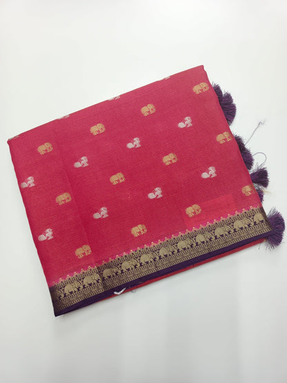 SEMI CREPE SILK SAREE (SPECIAL 20% DISCOUNT) - B S CHANNABASAPPA & SONS