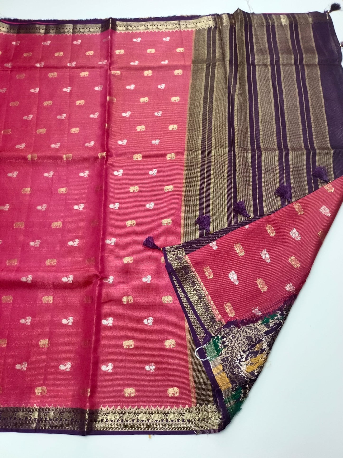 SEMI CREPE SILK SAREE (SPECIAL 20% DISCOUNT) - B S CHANNABASAPPA & SONS