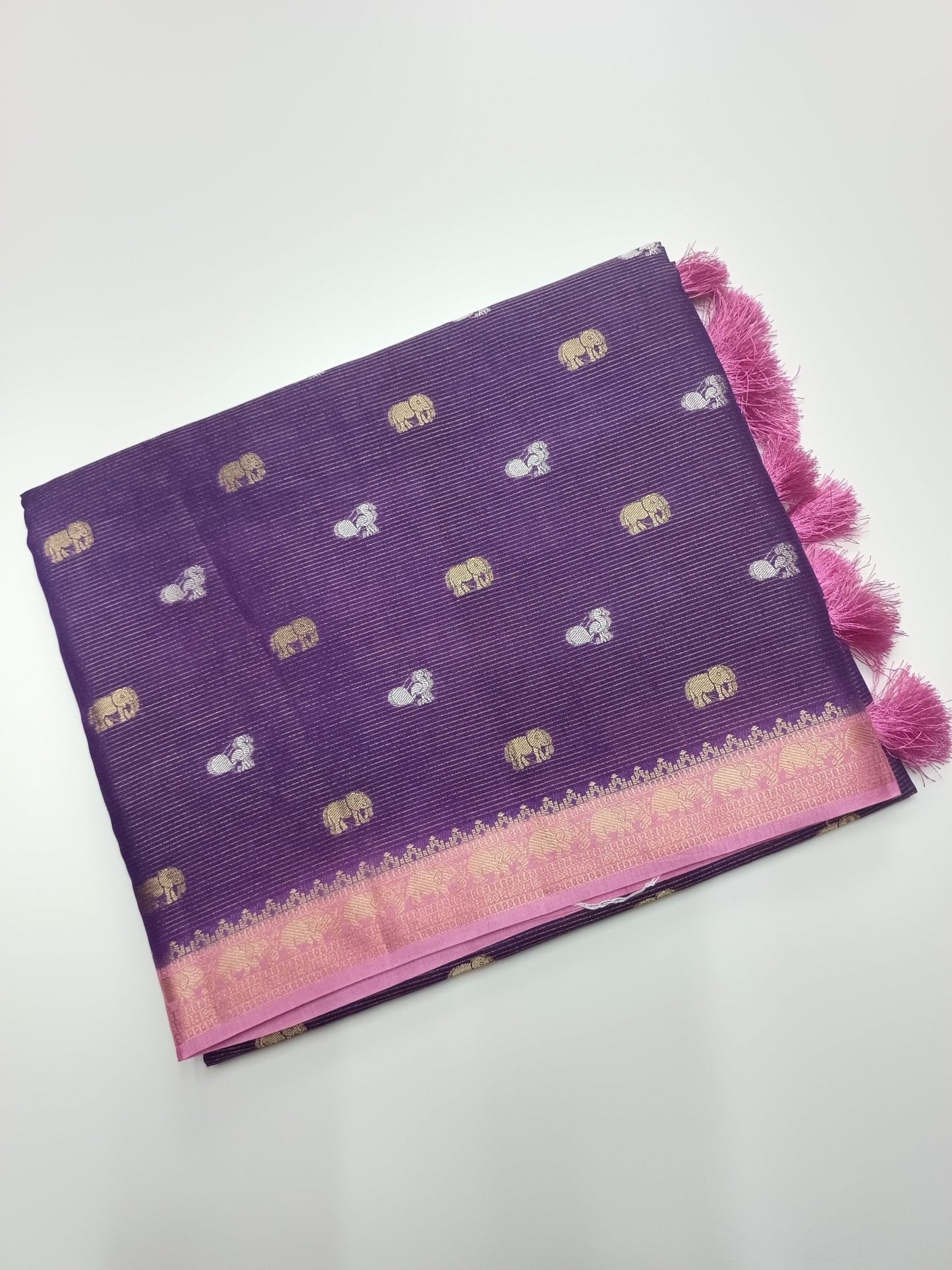 SEMI CREPE SILK SAREE (SPECIAL 20% DISCOUNT) - B S CHANNABASAPPA & SONS