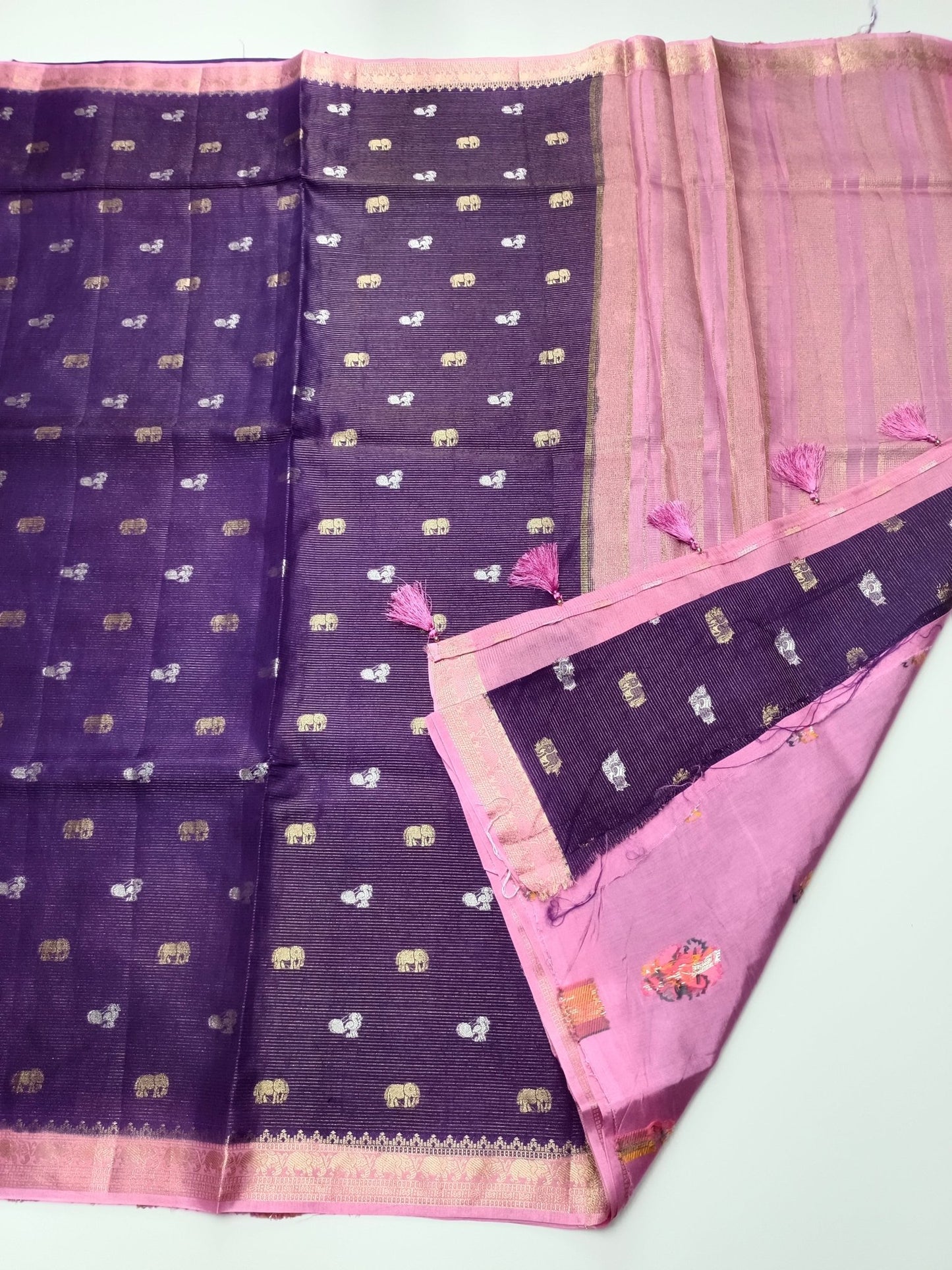 SEMI CREPE SILK SAREE (SPECIAL 20% DISCOUNT) - B S CHANNABASAPPA & SONS