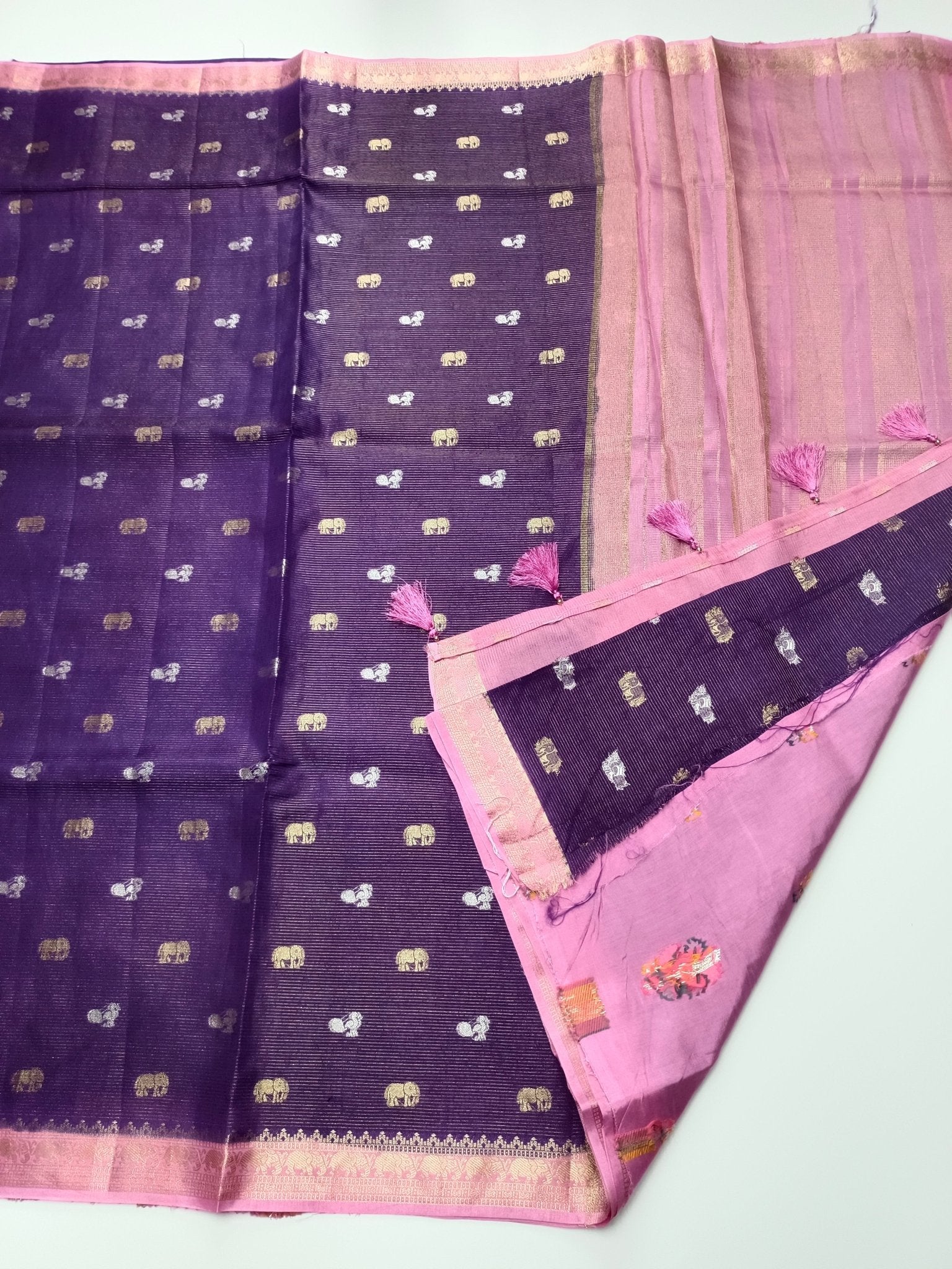 SEMI CREPE SILK SAREE (SPECIAL 20% DISCOUNT) - B S CHANNABASAPPA & SONS
