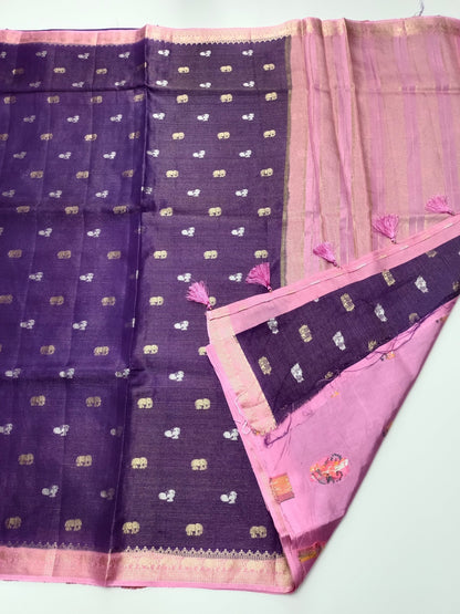 SEMI CREPE SILK SAREE (SPECIAL 20% DISCOUNT) - B S CHANNABASAPPA & SONS