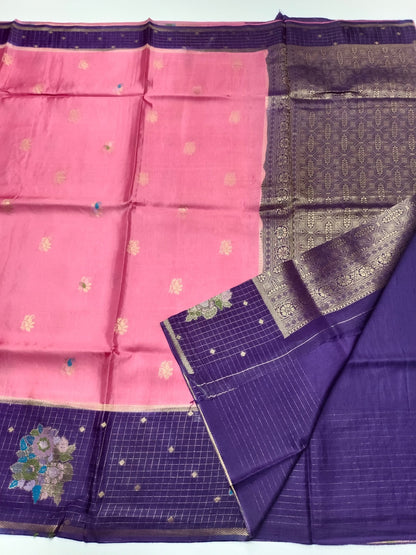 SEMI CREPE SILK SAREE (SPECIAL 20% DISCOUNT) - B S CHANNABASAPPA & SONS