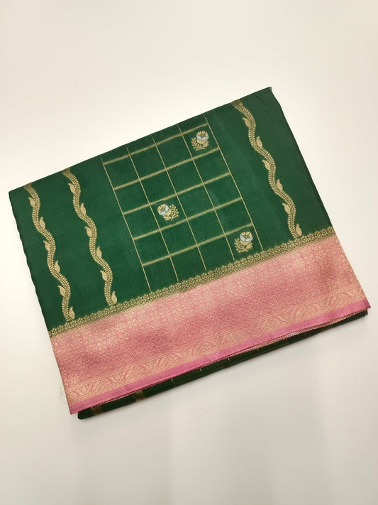 SEMI CREPE SILK SAREE (SPECIAL 20% DISCOUNT) - B S CHANNABASAPPA & SONS