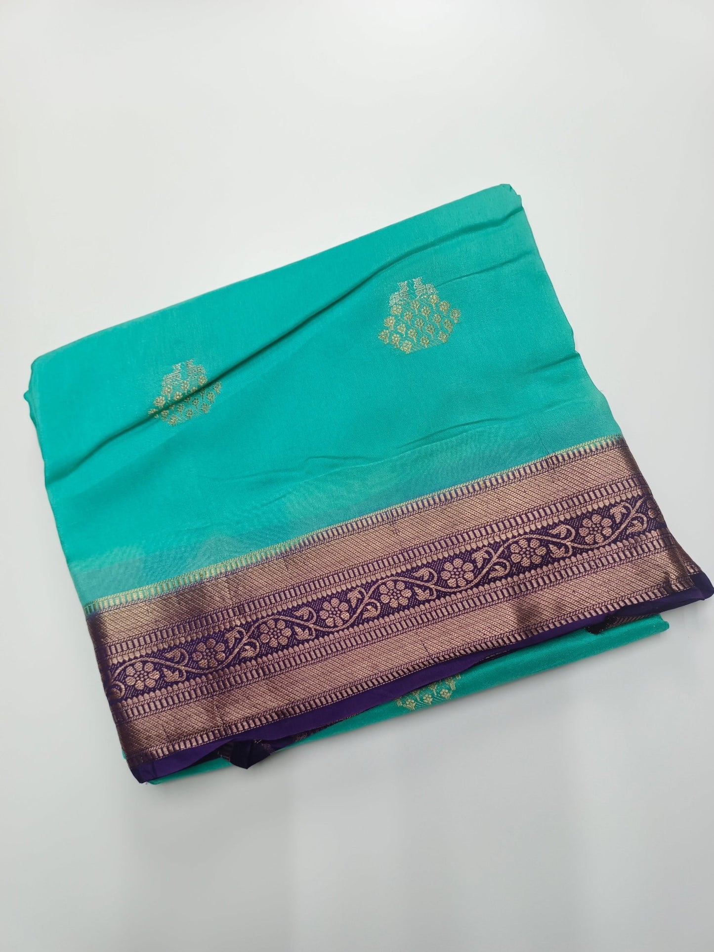 SEMI CREPE SILK SAREE (SPECIAL 20% DISCOUNT) - B S CHANNABASAPPA & SONS