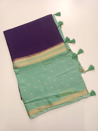 2D SEMI CREPE SILK SAREE (SPECIAL 20% DISCOUNT) - B S CHANNABASAPPA & SONS