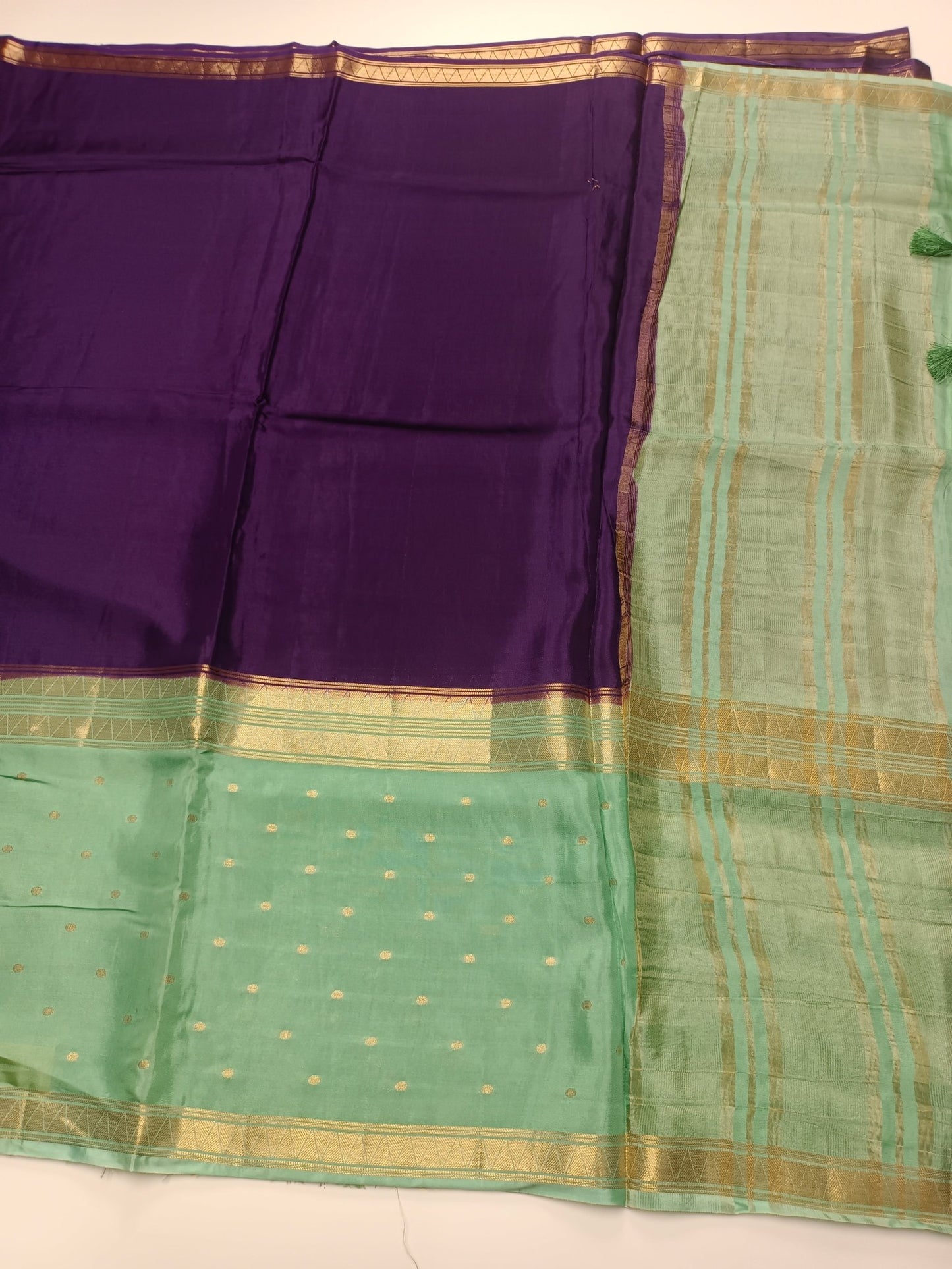 2D SEMI CREPE SILK SAREE (SPECIAL 20% DISCOUNT) - B S CHANNABASAPPA & SONS