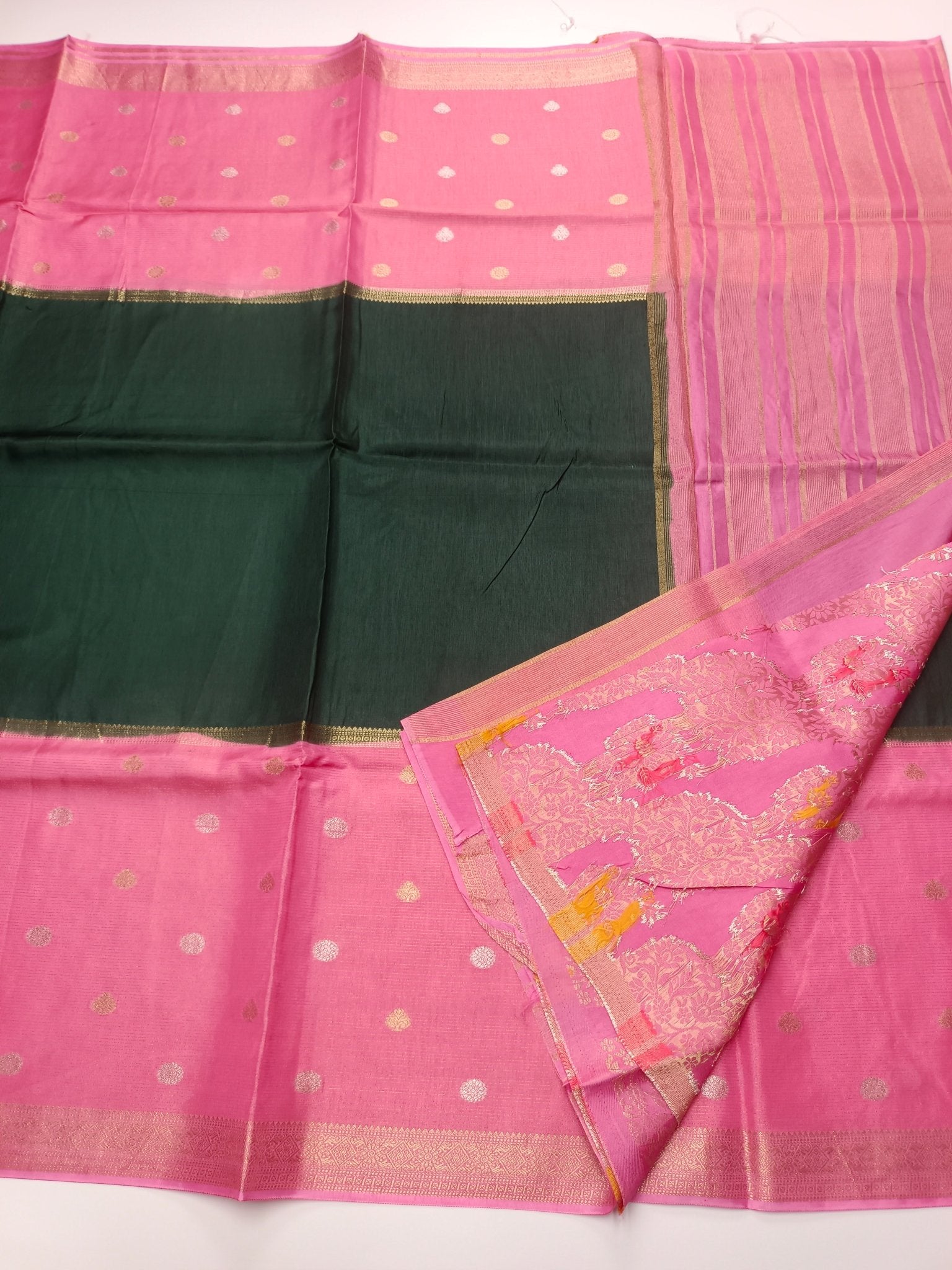SEMI CREPE SILK SAREE (SPECIAL 20% DISCOUNT) - B S CHANNABASAPPA & SONS