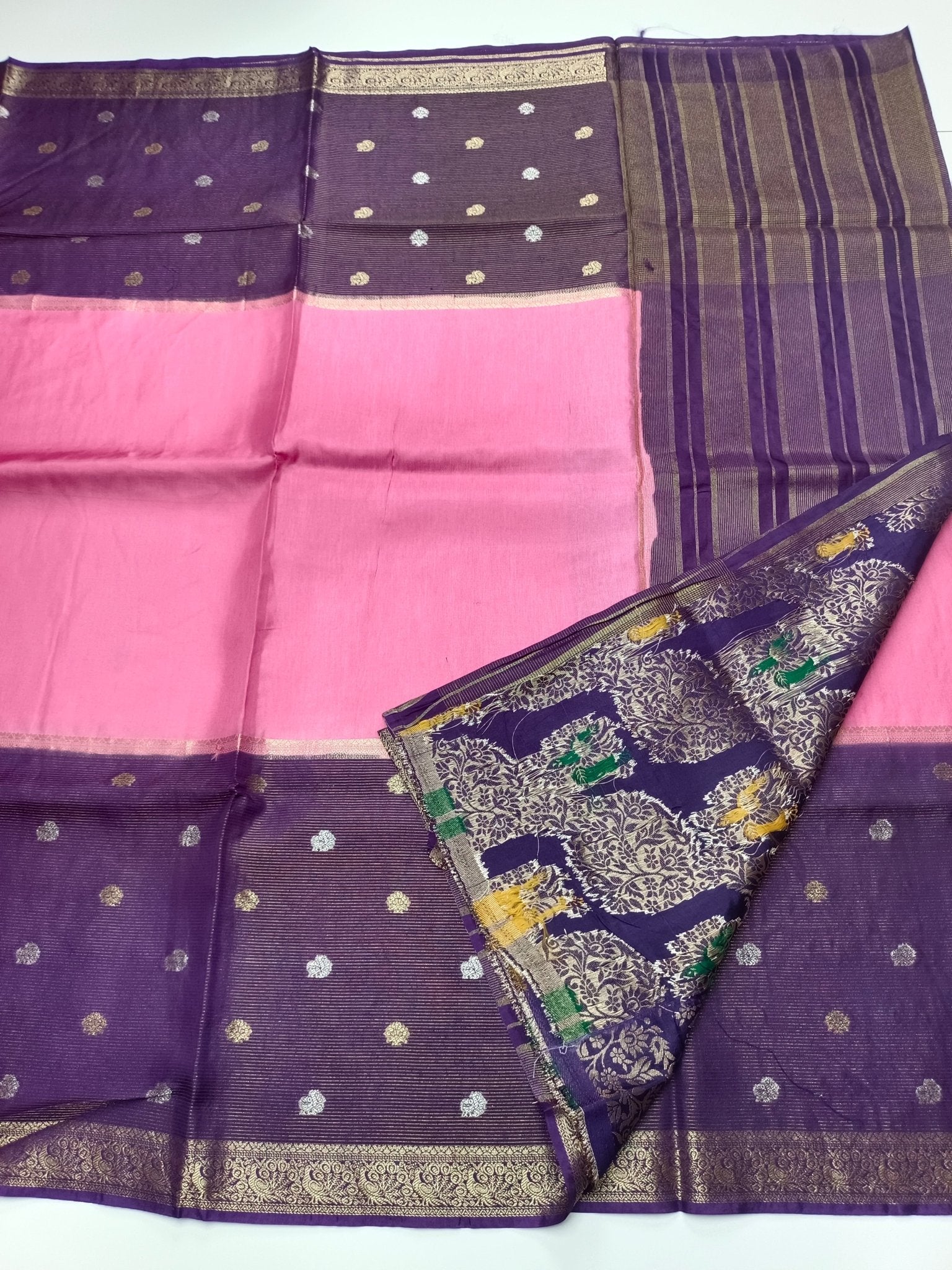 SEMI CREPE SILK SAREE (SPECIAL 20% DISCOUNT) - B S CHANNABASAPPA & SONS