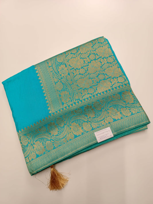 SEMI CREPE SILK SAREE (SPECIAL 20% DISCOUNT) - B S CHANNABASAPPA & SONS