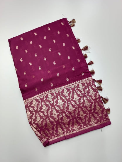 SEMI CREPE SILK SAREE (SPECIAL 20% DISCOUNT) - B S CHANNABASAPPA & SONS