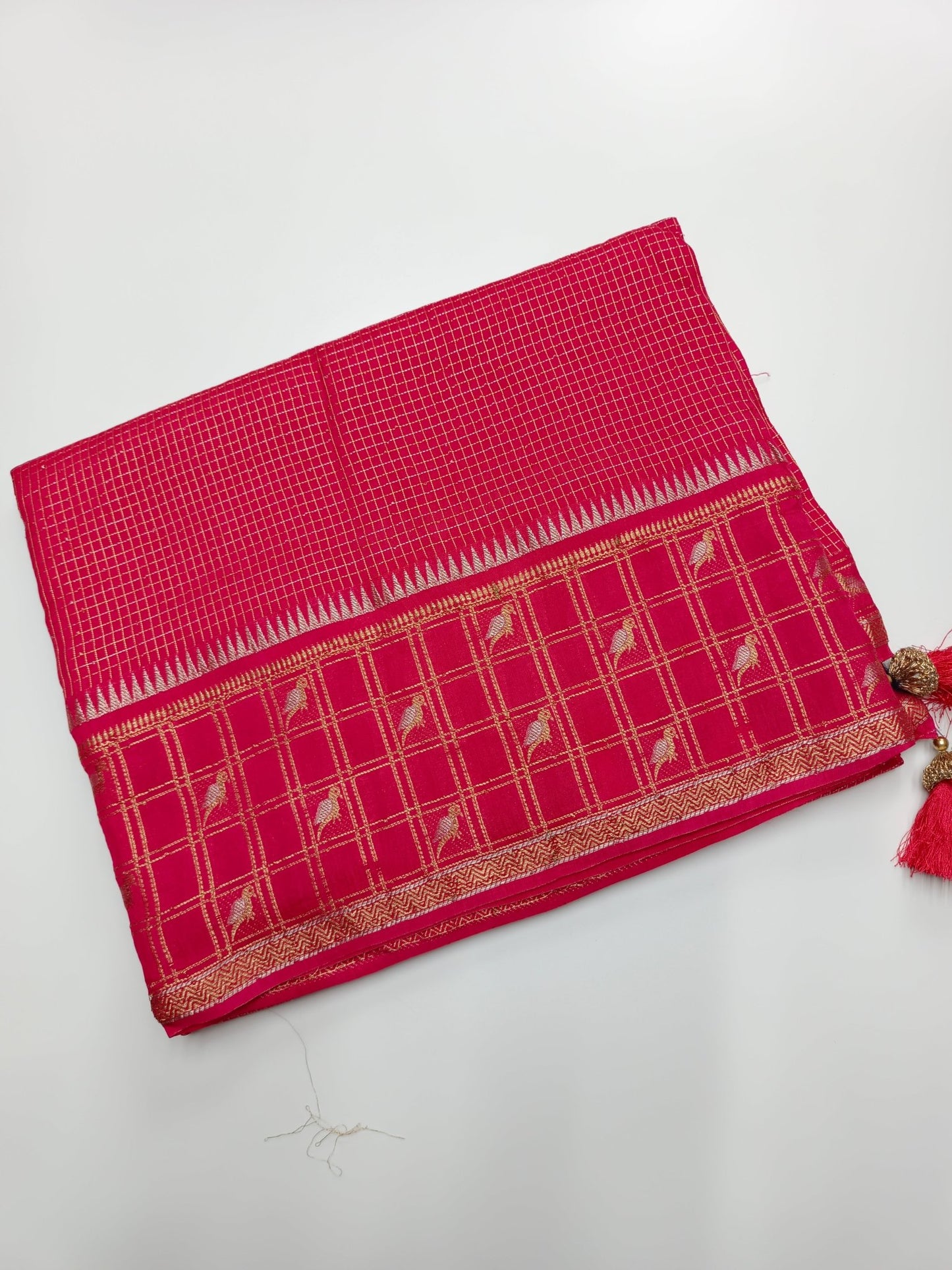 SEMI CREPE SILK SAREE (SPECIAL 20% DISCOUNT) - B S CHANNABASAPPA & SONS