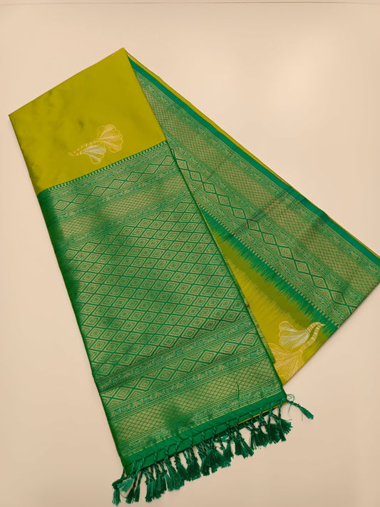 FANCY SOFT SILK SAREE (SPECIAL 20% DISCOUNT) - B S CHANNABASAPPA & SONS