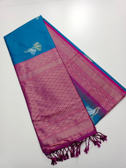 FANCY SOFT SILK SAREE (SPECIAL 20% DISCOUNT) - B S CHANNABASAPPA & SONS