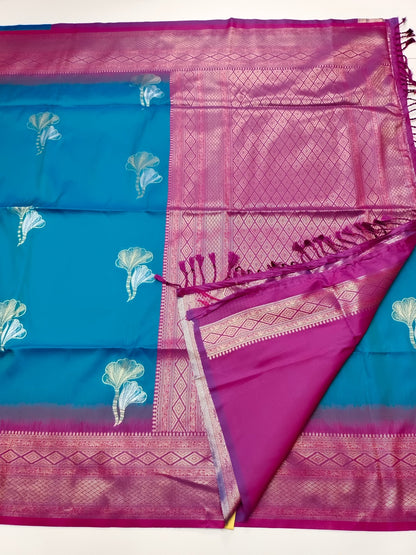 FANCY SOFT SILK SAREE (SPECIAL 20% DISCOUNT) - B S CHANNABASAPPA & SONS