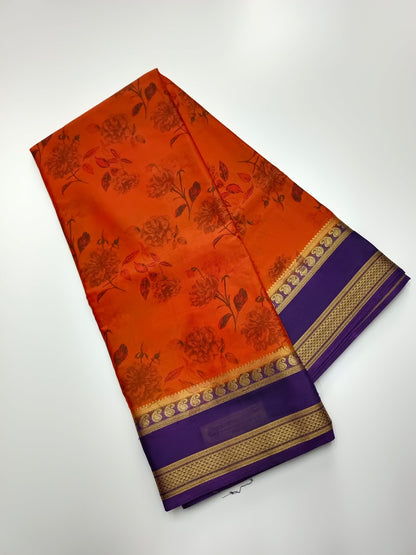 FANCY SOFT SILK SAREE (SPECIAL 20% DISCOUNT) - B S CHANNABASAPPA & SONS