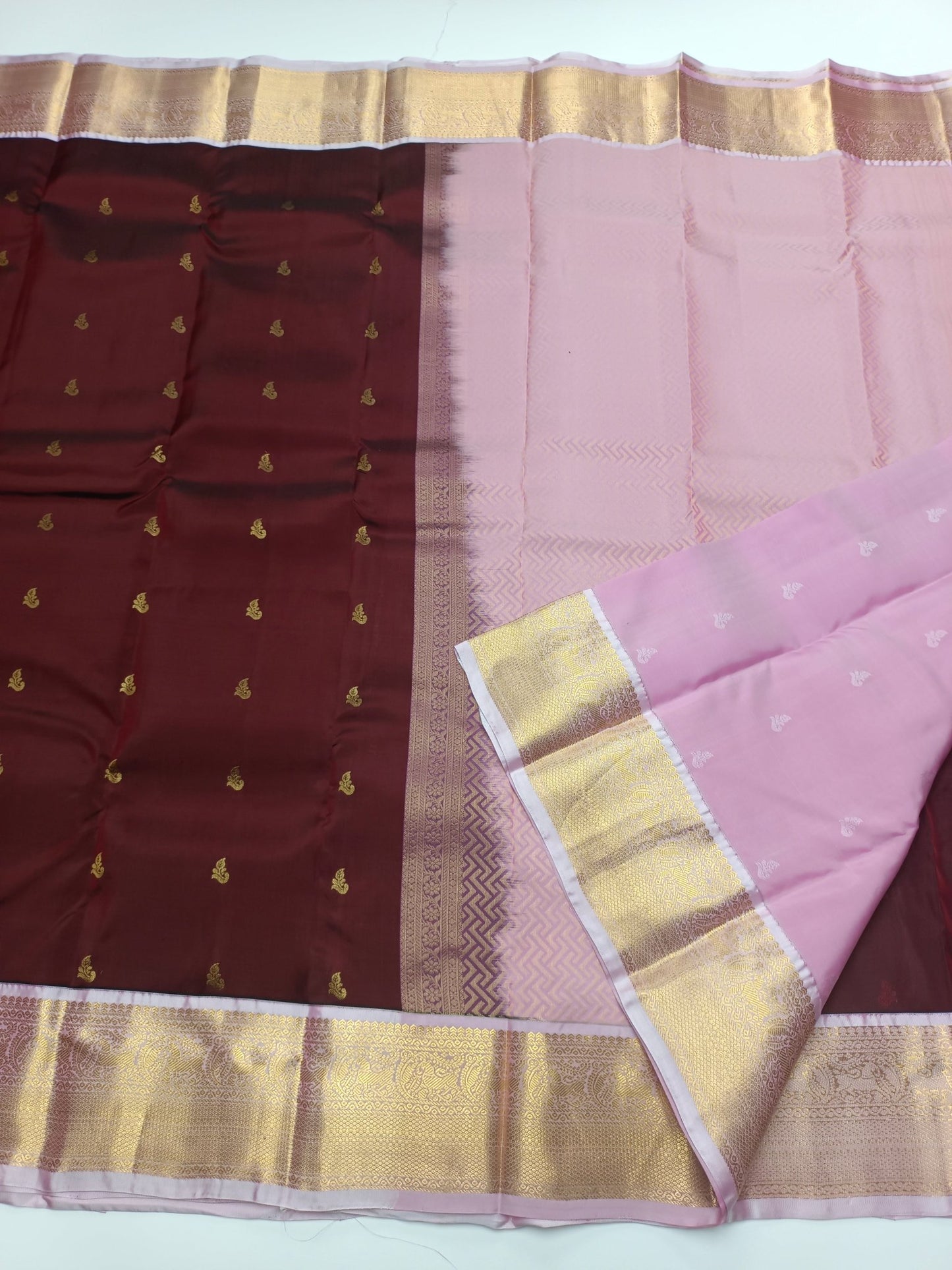 KANCHIPURAM SEMI SILK SAREE - B S CHANNABASAPPA & SONS