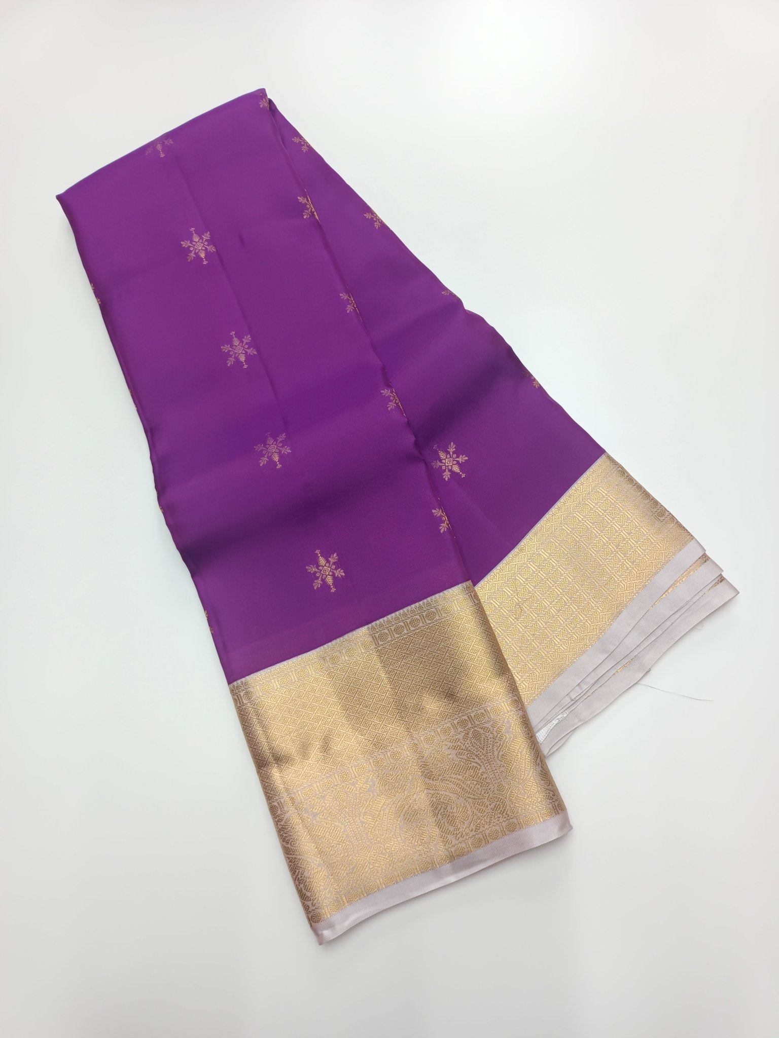 KANCHIPURAM SEMI SILK SAREE - B S CHANNABASAPPA & SONS