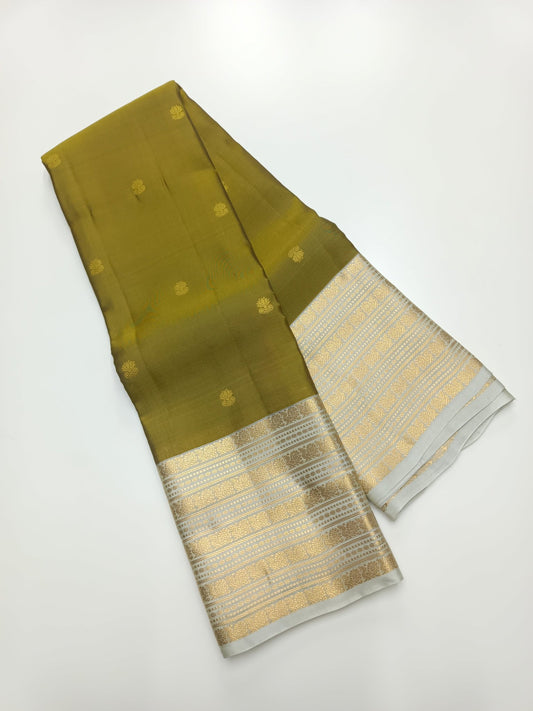 KANCHIPURAM SEMI SILK SAREE - B S CHANNABASAPPA & SONS