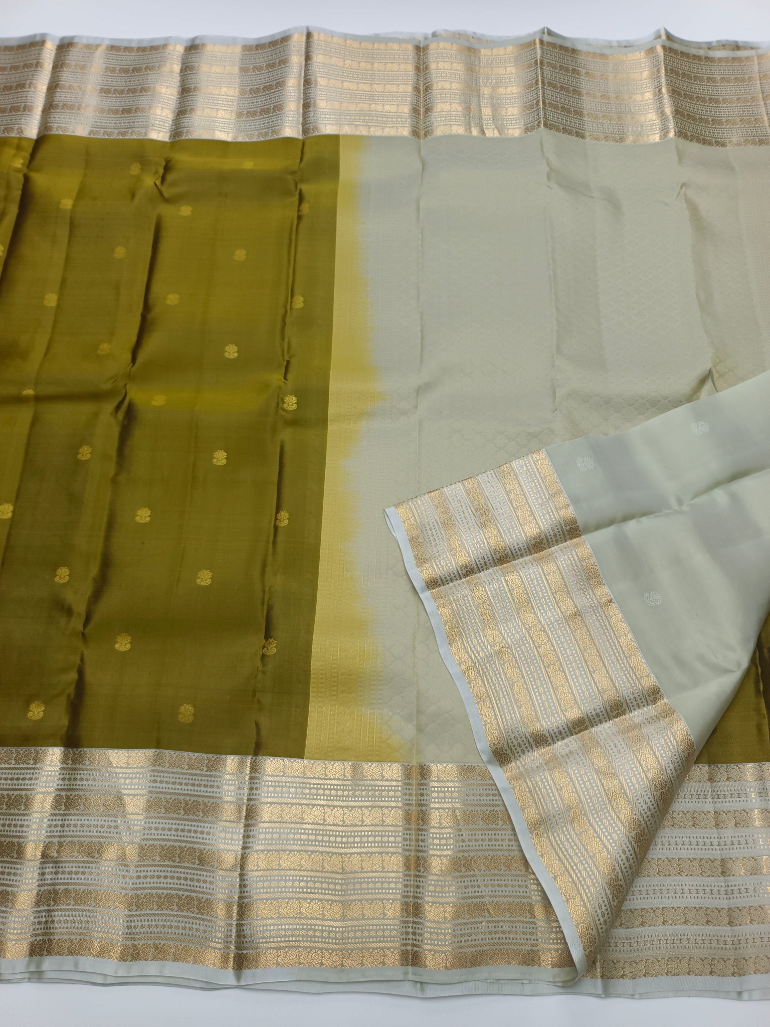 KANCHIPURAM SEMI SILK SAREE - B S CHANNABASAPPA & SONS