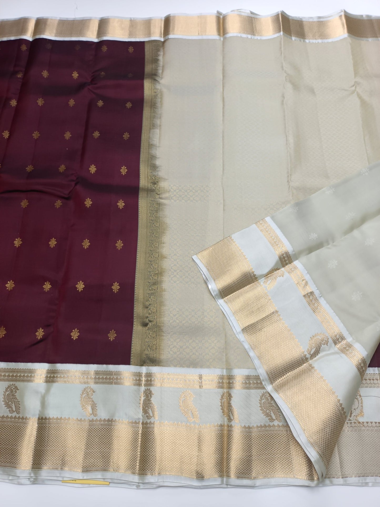 KANCHIPURAM SEMI SILK SAREE - B S CHANNABASAPPA & SONS