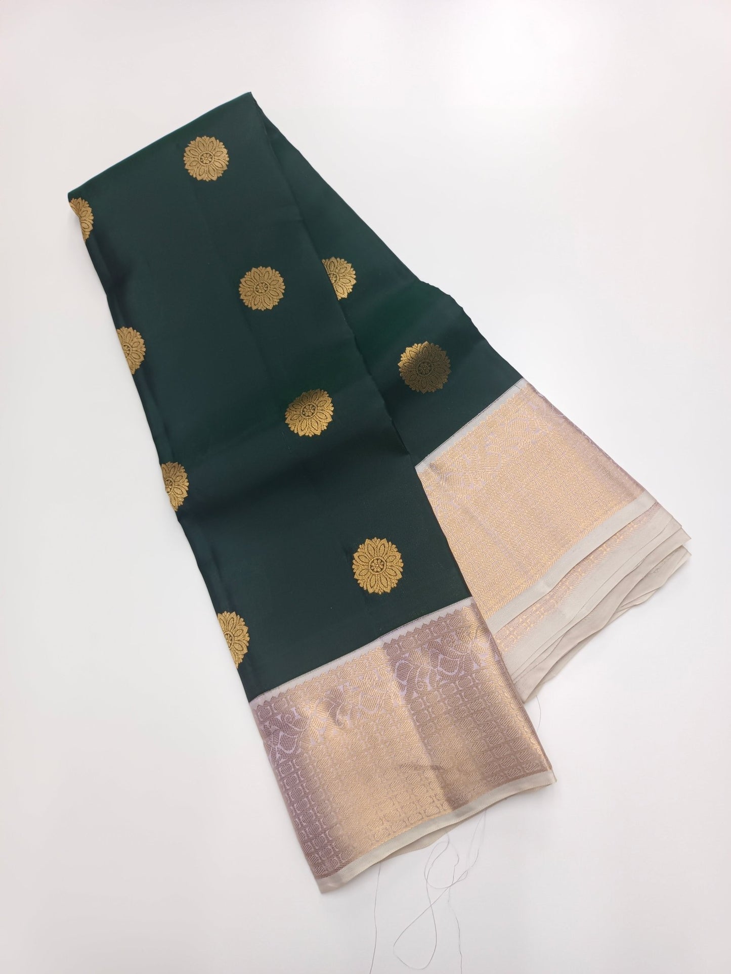 KANCHIPURAM SEMI SILK SAREE - B S CHANNABASAPPA & SONS