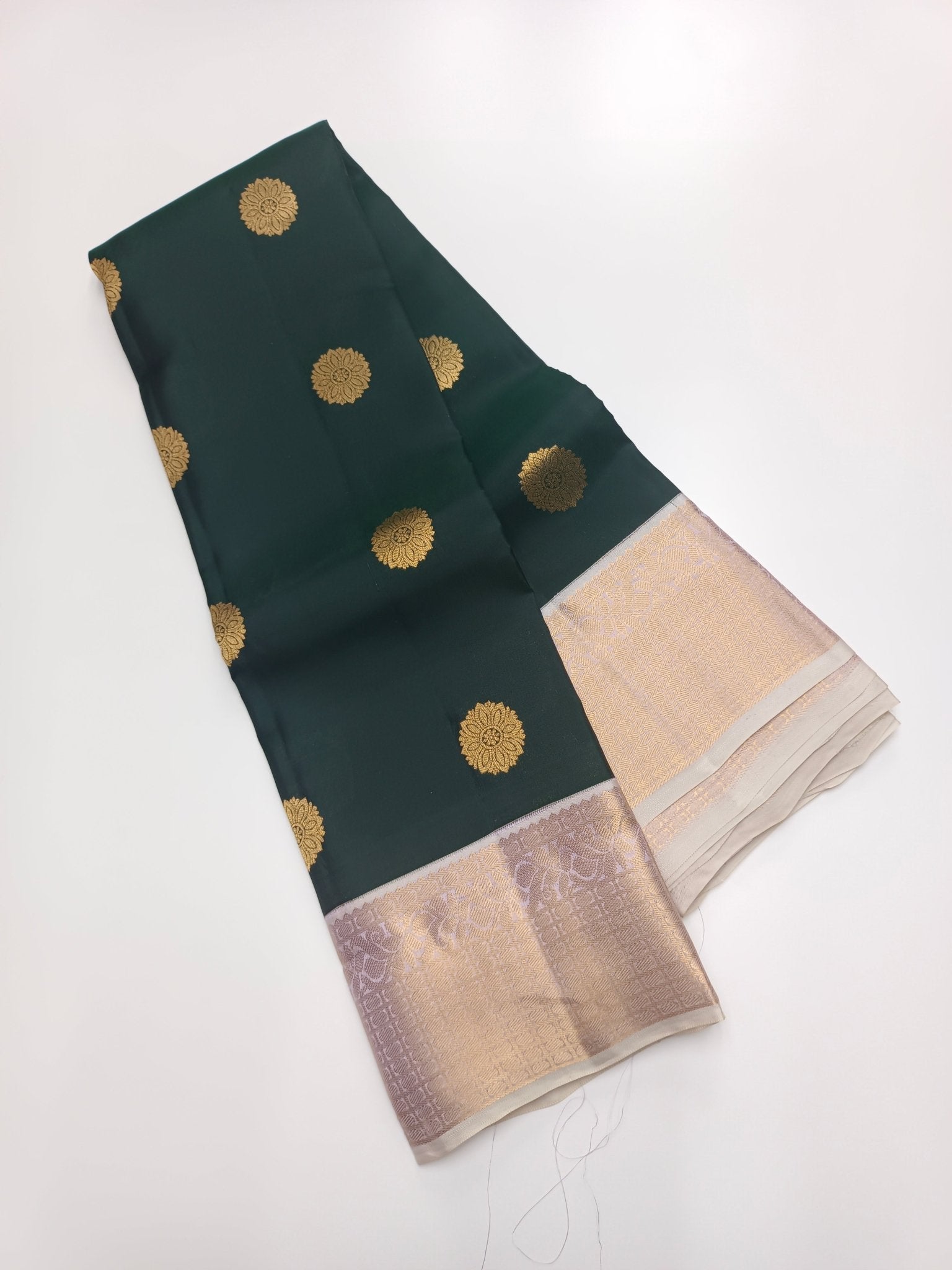 KANCHIPURAM SEMI SILK SAREE - B S CHANNABASAPPA & SONS