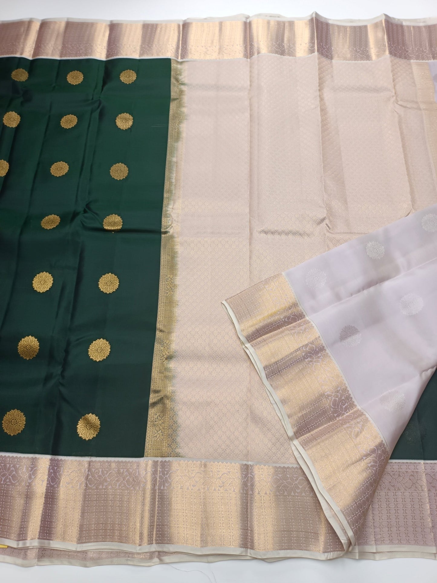 KANCHIPURAM SEMI SILK SAREE - B S CHANNABASAPPA & SONS