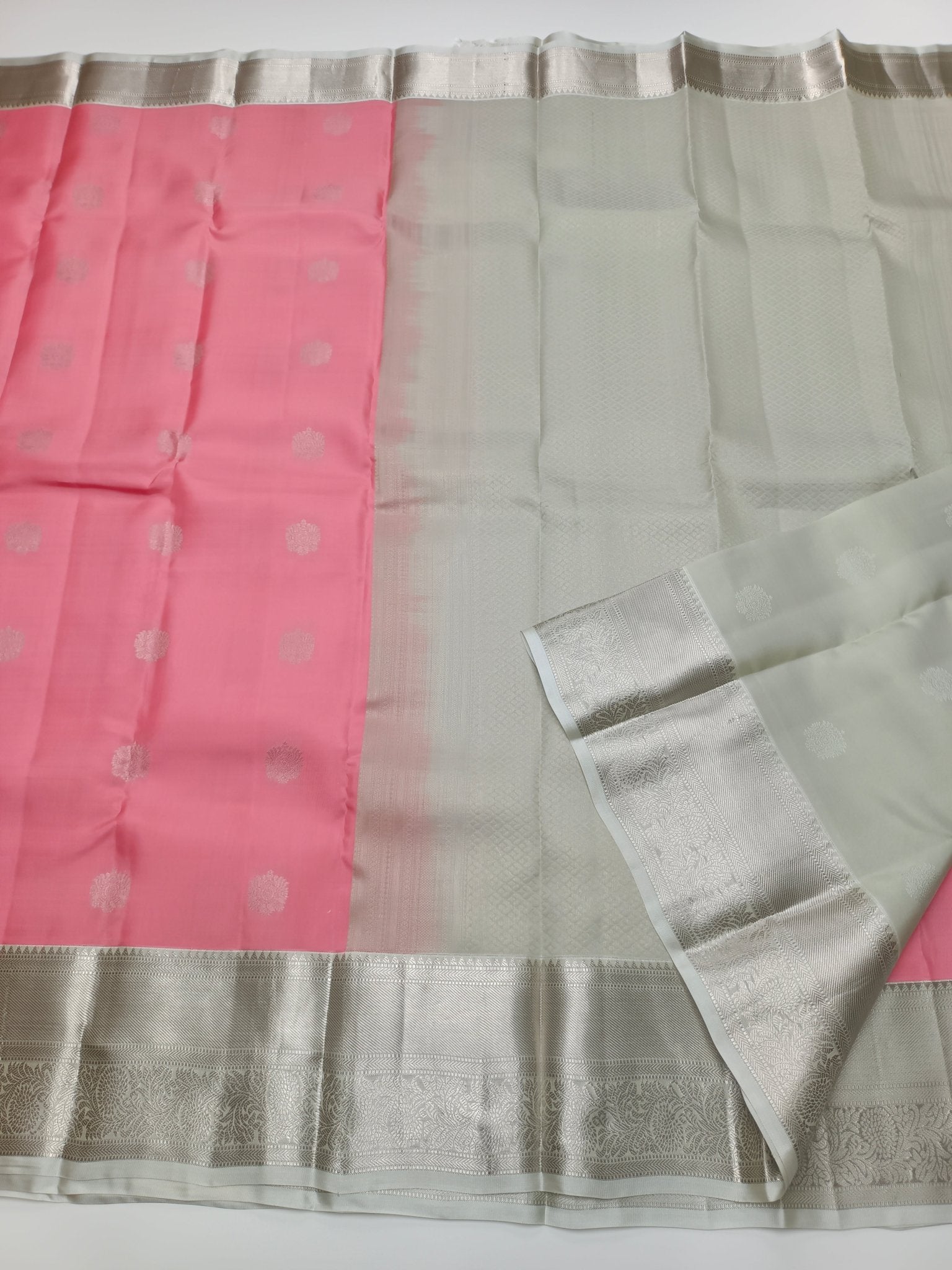 KANCHIPURAM SEMI SILK SAREE - B S CHANNABASAPPA & SONS