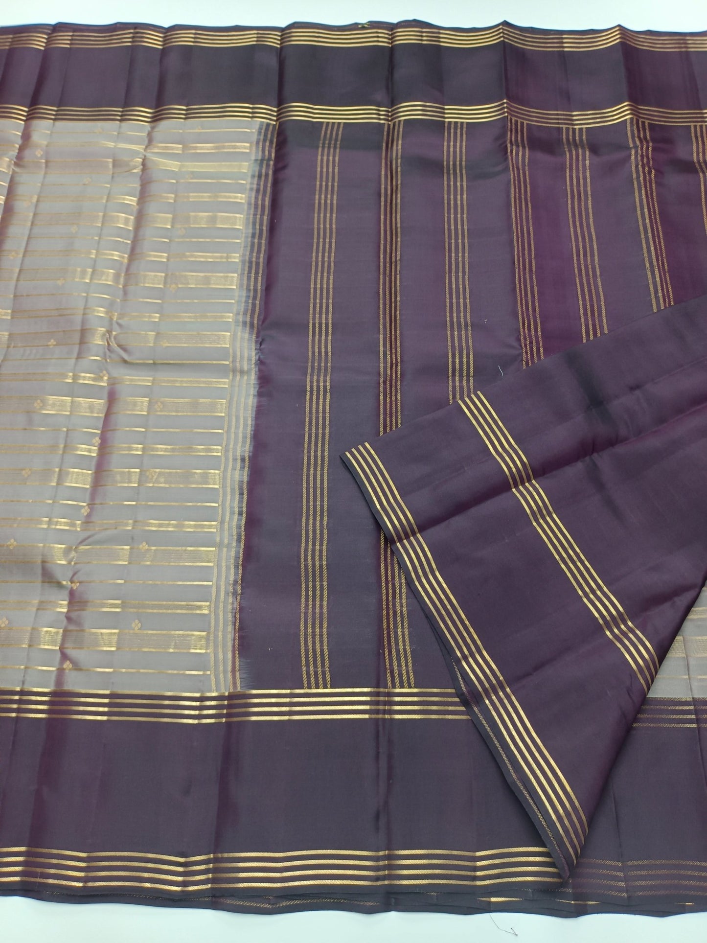 KANCHIPURAM SEMI SILK SAREE - B S CHANNABASAPPA & SONS