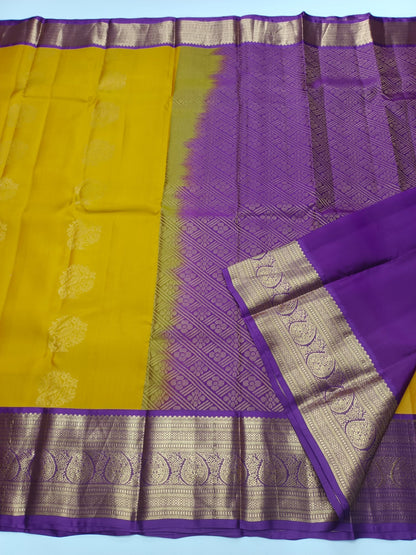 KANCHIPURAM SEMI SILK SAREE - B S CHANNABASAPPA & SONS