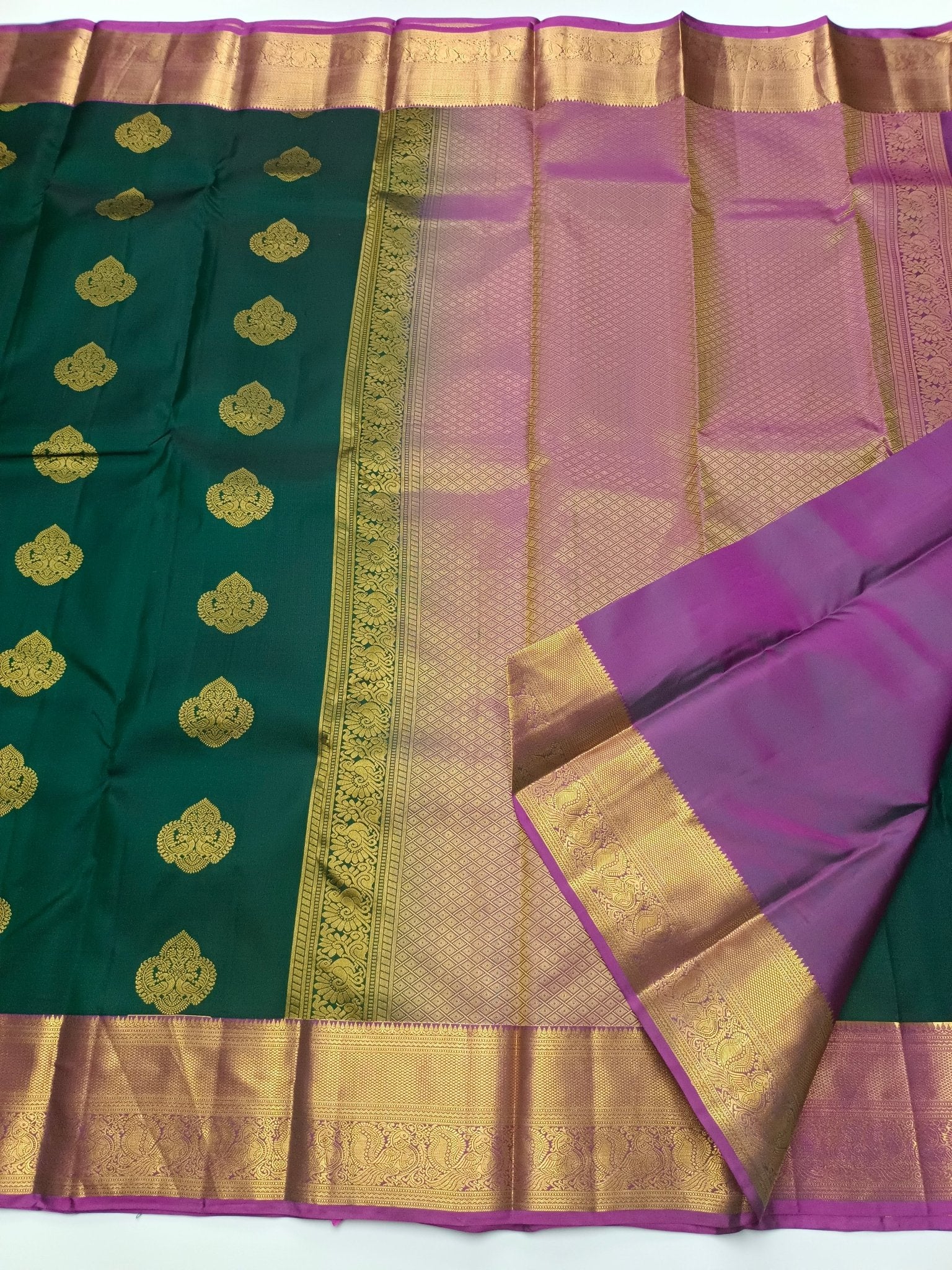 KANCHIPURAM PURE SILK SAREE - B S CHANNABASAPPA & SONS