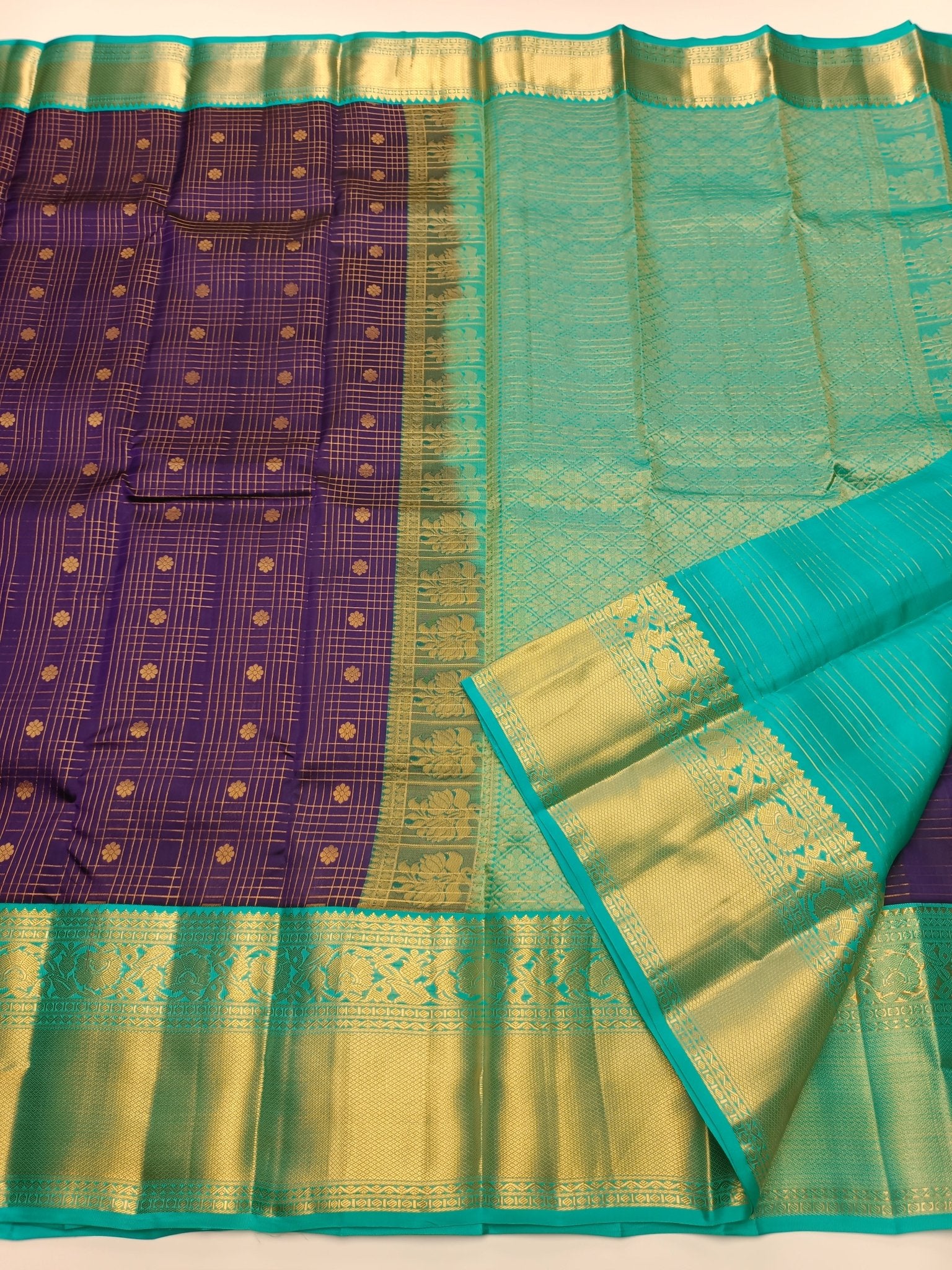 KANCHIPURAM SEMI SILK SAREE - B S CHANNABASAPPA & SONS