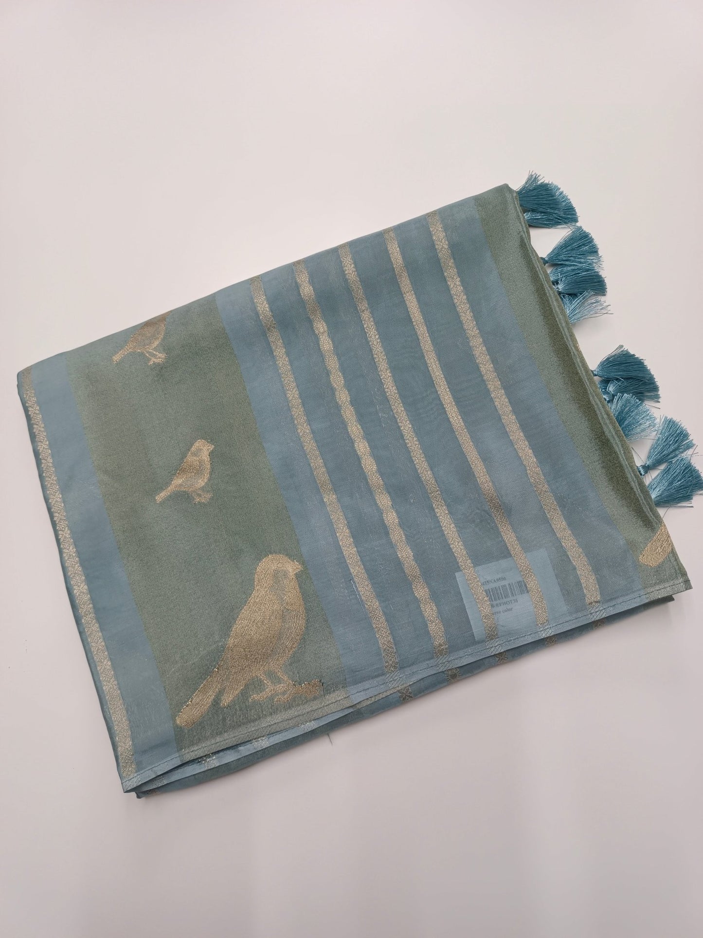 LILAC BLENDED CREPE SILK SAREE - B S CHANNABASAPPA & SONS