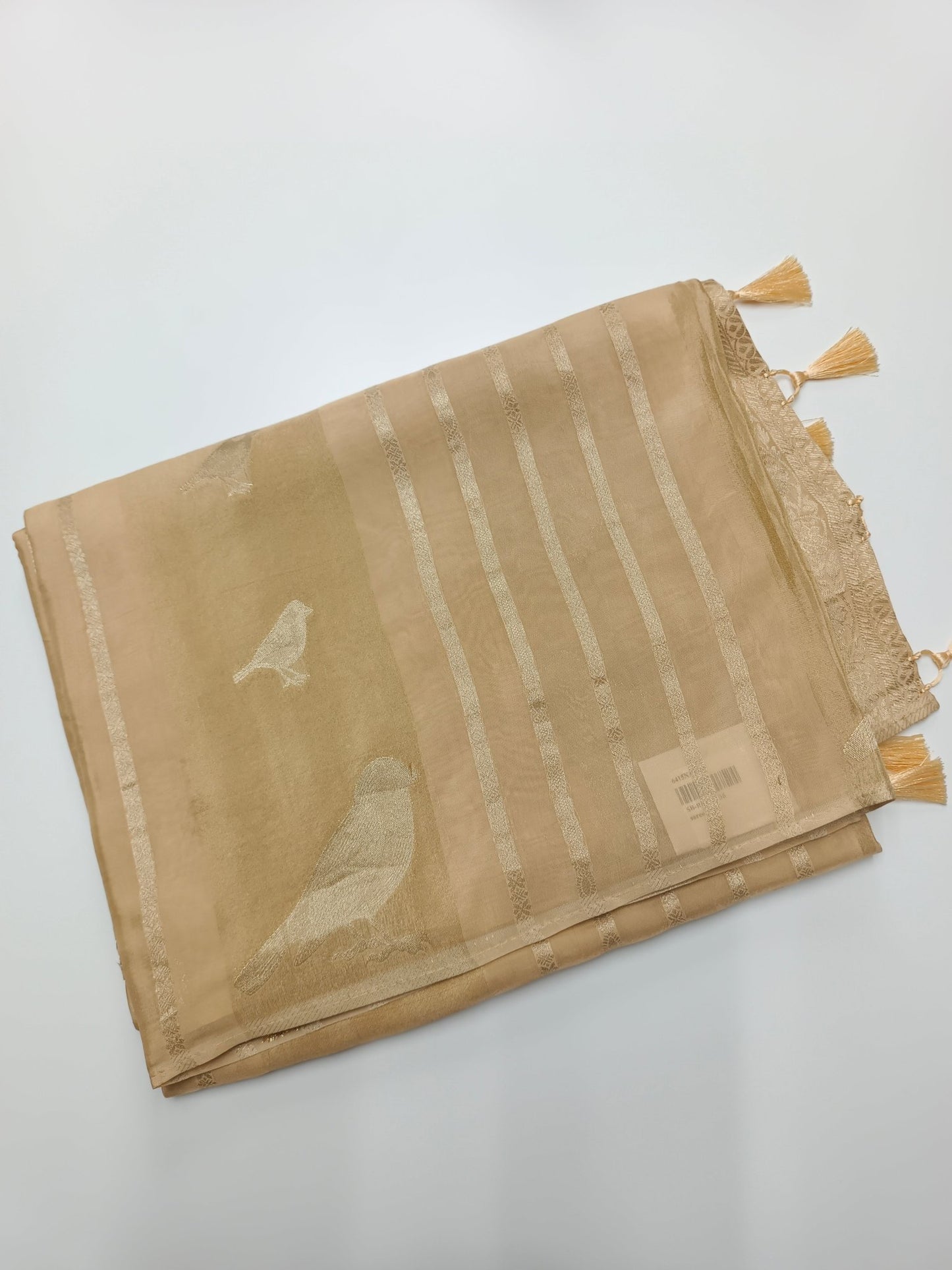 LILAC BLENDED CREPE SILK SAREE - B S CHANNABASAPPA & SONS