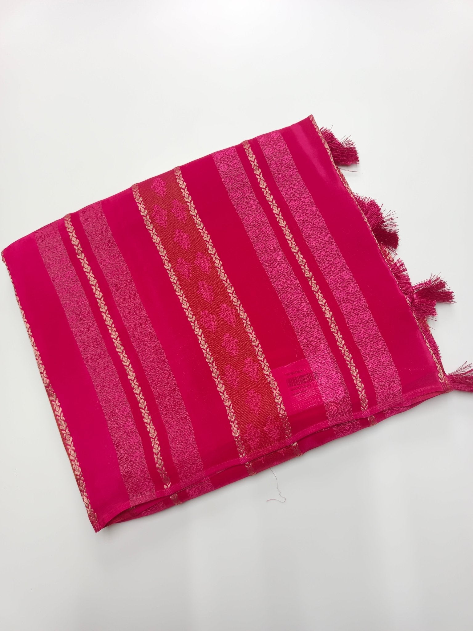 LILAC BLENDED CREPE SILK SAREE - B S CHANNABASAPPA & SONS