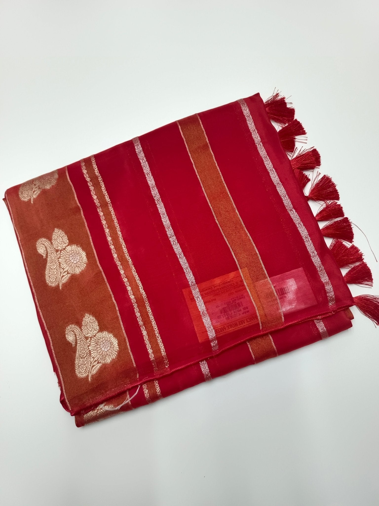 LILAC BLENDED CREPE SILK SAREE - B S CHANNABASAPPA & SONS