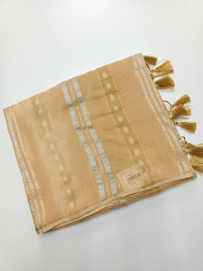 LILAC BLENDED CREPE SILK SAREE - B S CHANNABASAPPA & SONS