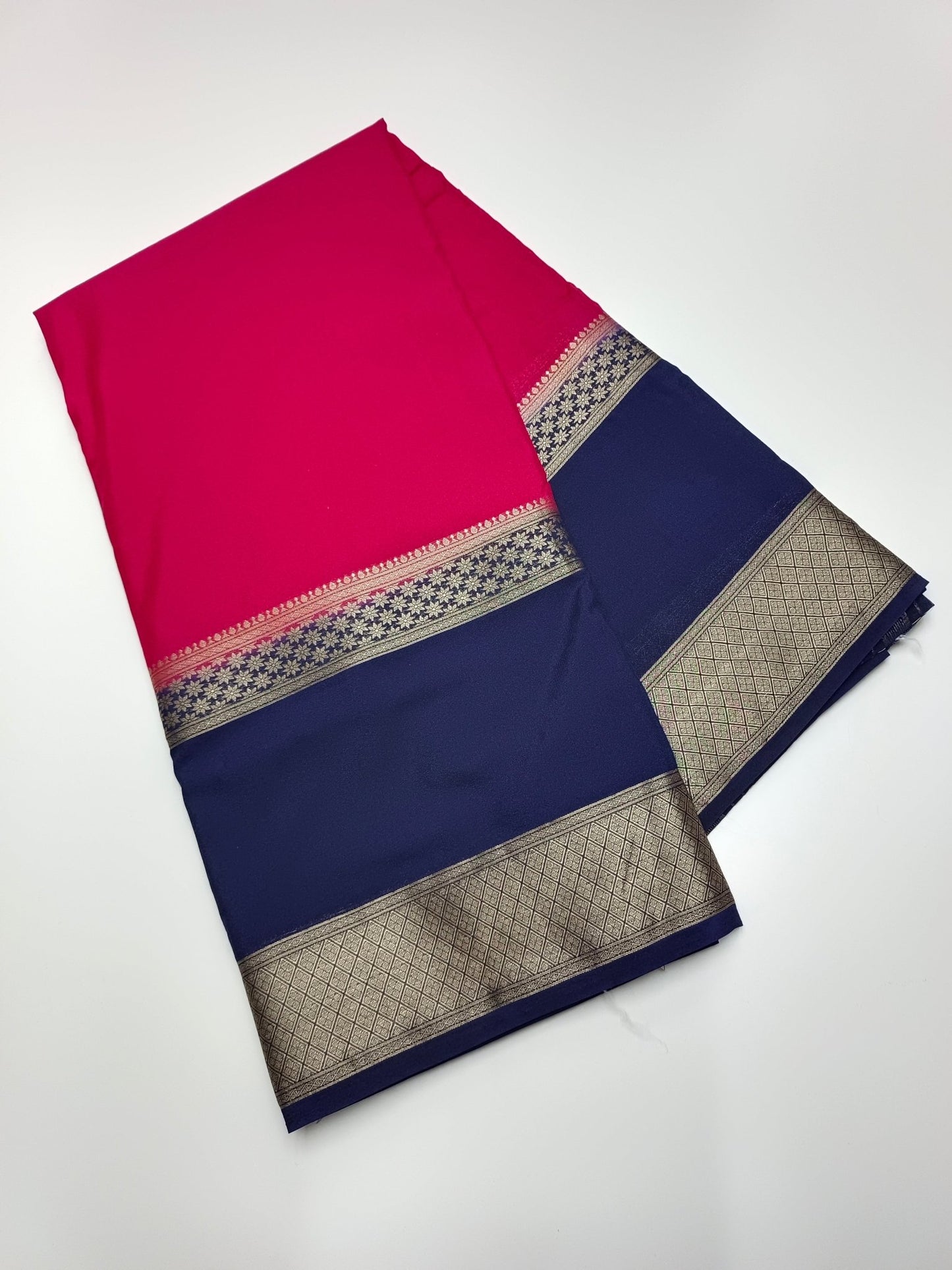 SEMI CREPE SILK SAREE - B S CHANNABASAPPA & SONS