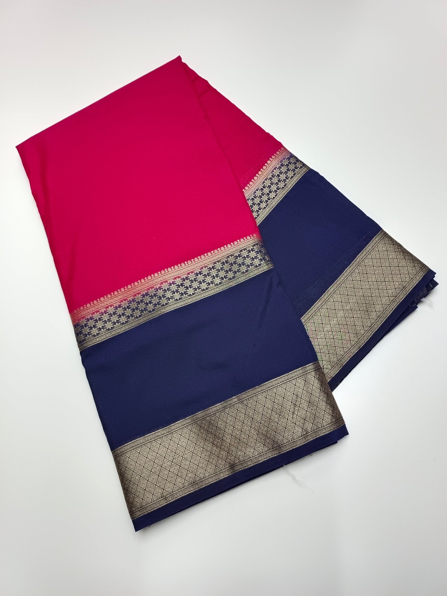 SEMI CREPE SILK SAREE - B S CHANNABASAPPA & SONS