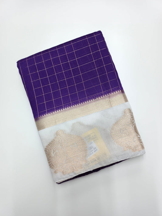 FANCY CHANDERI SAREE - B S CHANNABASAPPA & SONS