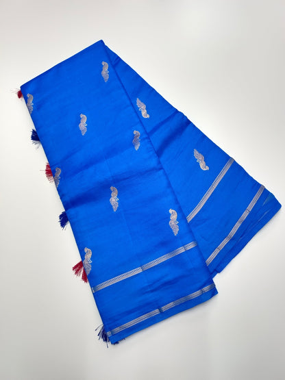 TUSSER SATIN SILK SAREE - B S CHANNABASAPPA & SONS