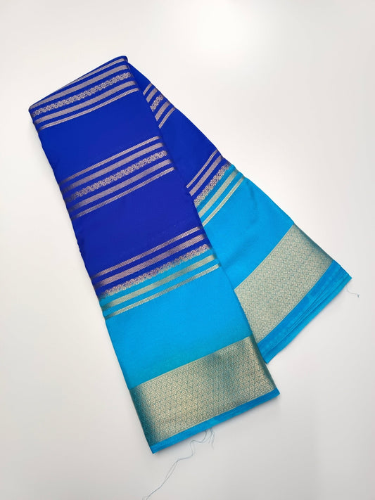 SEMI CREPE SILK SAREE - B S CHANNABASAPPA & SONS