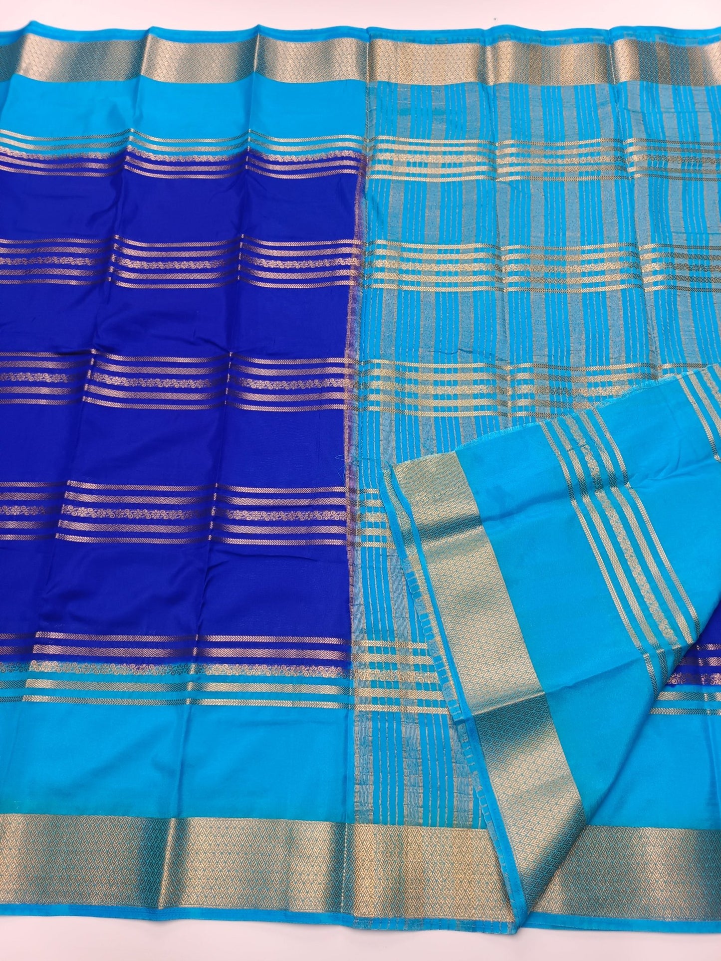SEMI CREPE SILK SAREE - B S CHANNABASAPPA & SONS