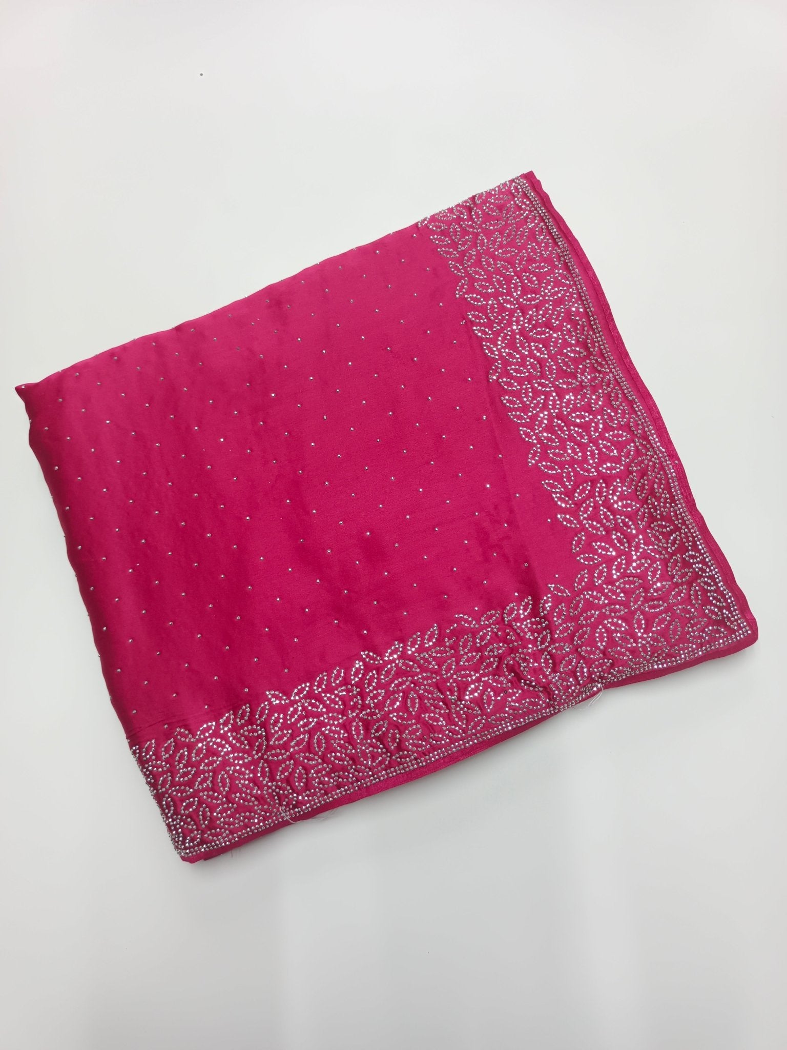 FANCY SATIN WORK SAREE - B S CHANNABASAPPA & SONS