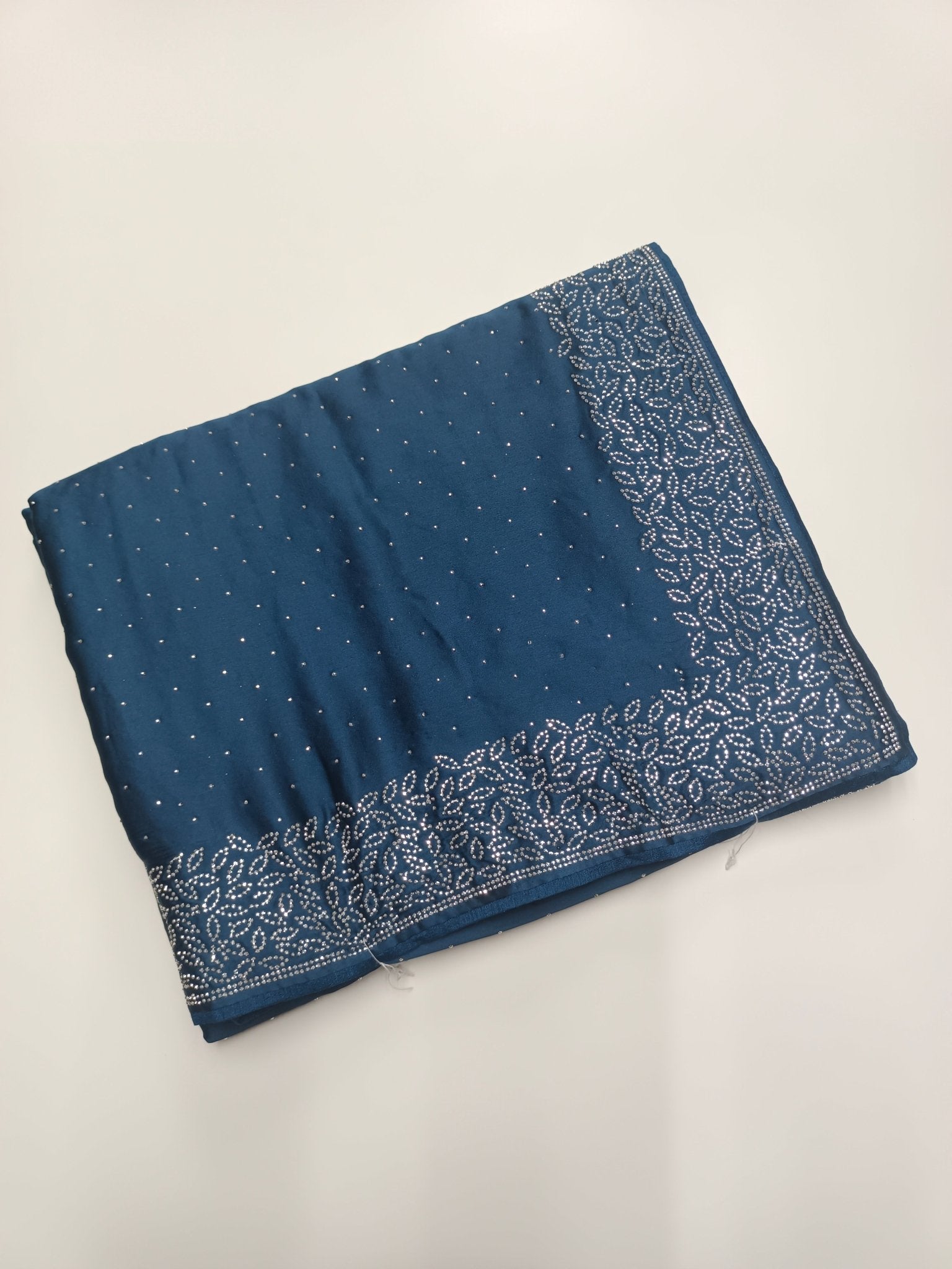 FANCY SATIN WORK SAREE - B S CHANNABASAPPA & SONS